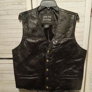 Leather vest XL unisex